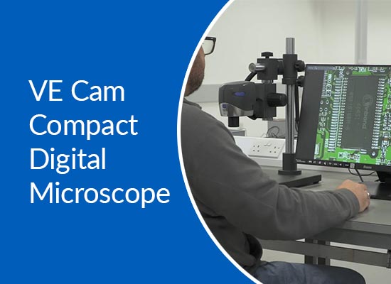 PCB inspection using VE Cam digital microscope