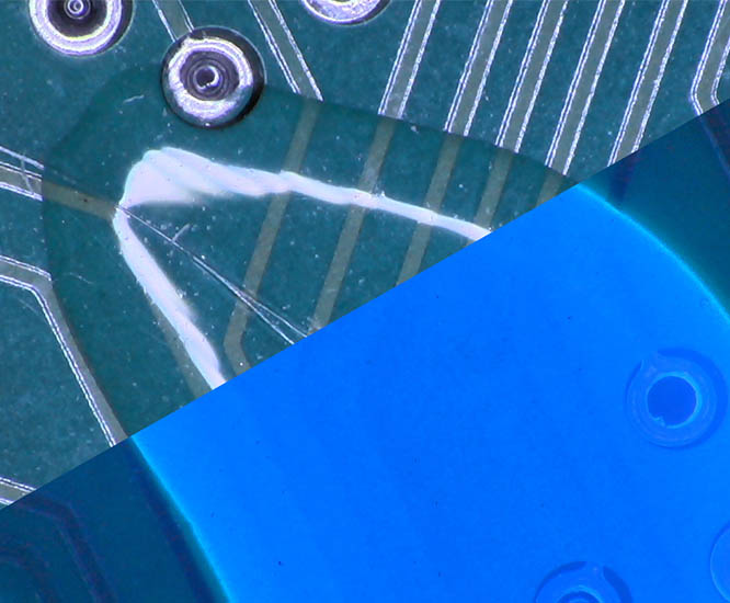 DRV-SMZ-PCB-UV-lighting-768x572px PCB under UV fluorescing